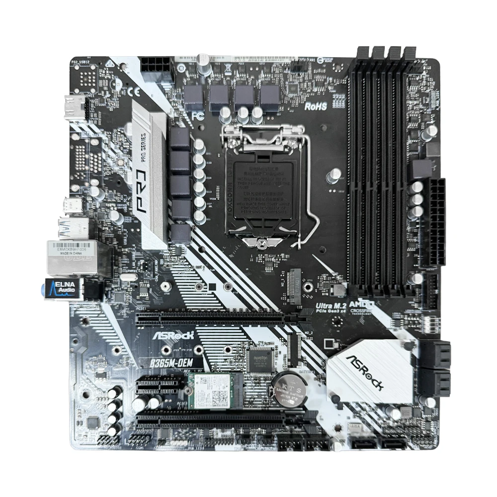 Imagem -02 - Motherboard Intel B365 Lga 1151 Ddr4 Suporte Core I58600 Core I7-9700f I5-9400f Pcie 3.0 Usb 3.1 Asrock-b365m-oem