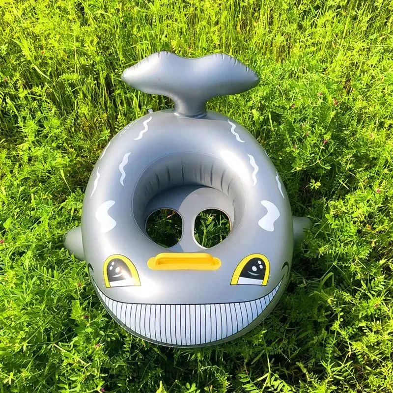 Tubarão dos desenhos animados brinquedo inflável para meninos meninas pvc brinquedos de água anel inflável natação assento flutuante barco verão piscina ao ar livre