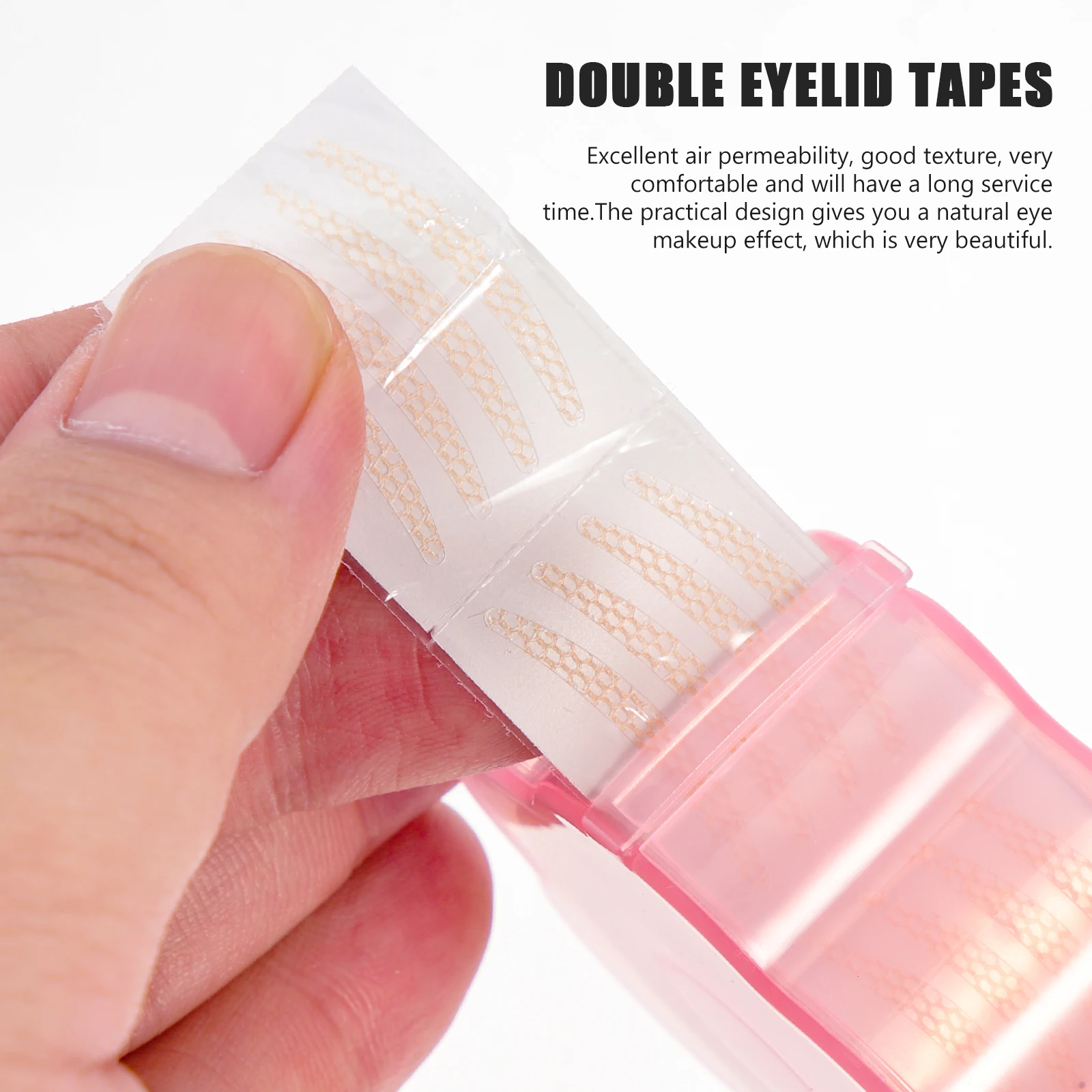 

1 set Double Eyelid Tapes Invisible Eye Lifter Strips Premium Eyelid Strip Long Lasting Waterproof Makeup Tool For Natural Look