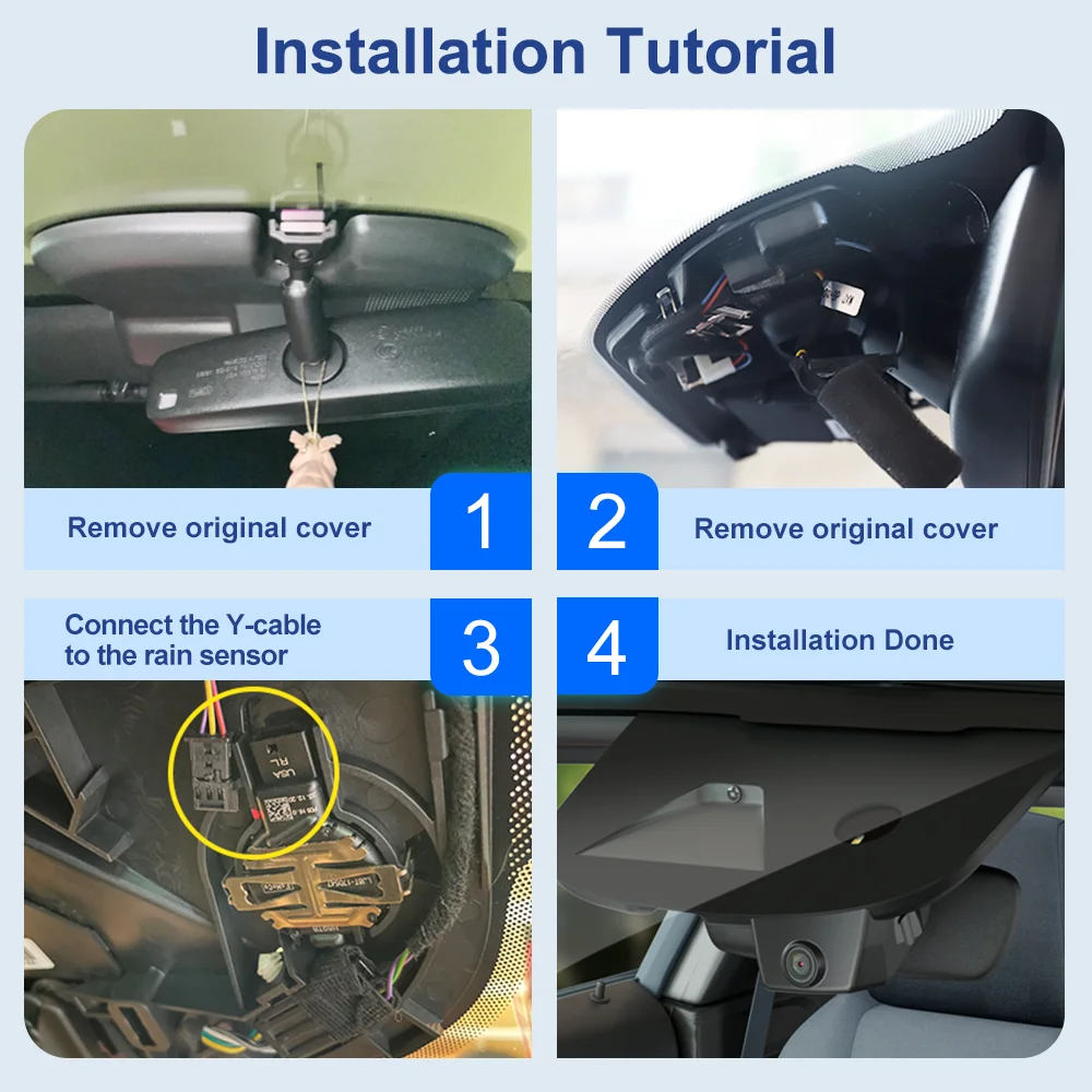 FITCAMX Dashcam for Ford Ranger 2019-2023 / Ranger Wildtrak Raptor 2024-2025 / Fiesta Puma 2018-2023, 4K DVR Recorder with WIFI