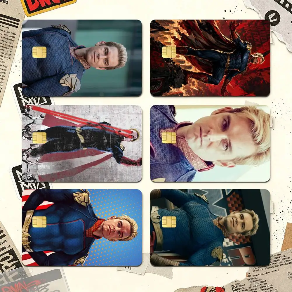 The h-Homelander The Boys Credit Card HD Stickers Premium matte film effectively prevents fingerprints and daily abrasion.