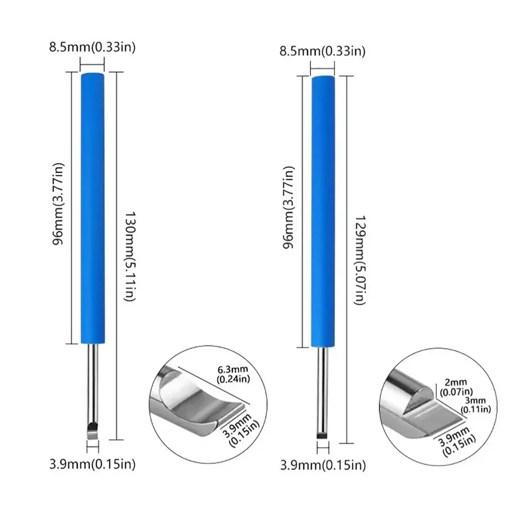New Aluminum rod Watch Open Tool Rubber handle Professional Hand Remover Pry Tool Blue Battery Replacement DIY Watch Case Opener