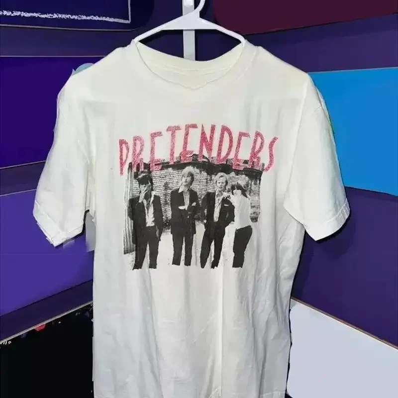 The Pretenders Band Us Concert Tour Cotton T Shirt Full Size