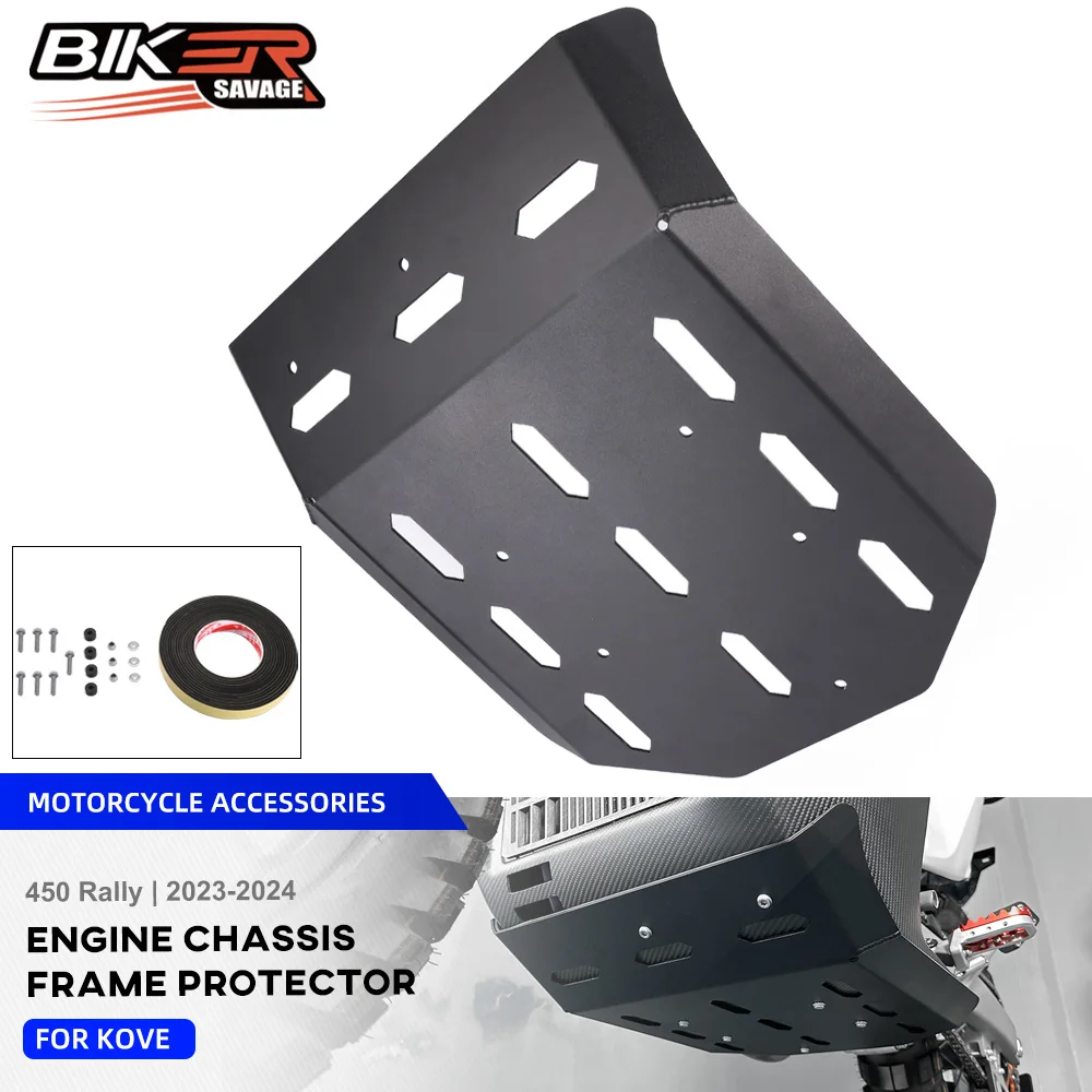 2024 For KOVE 450 Rally Engine Skid Plate Chassis Cover Bash Belly Pan Crash Protection Engine Bash Protector Moto 450Rally 2023