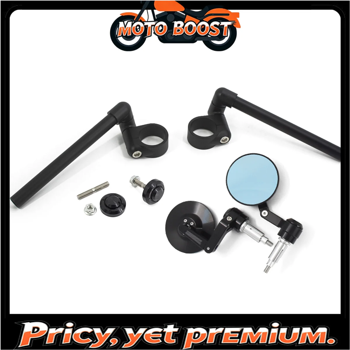 Adjustable CNC Aluminum Detached Split Clip-on Handlebar Mirror and Upper Yoke Customized For Brixton Cromwell 1200