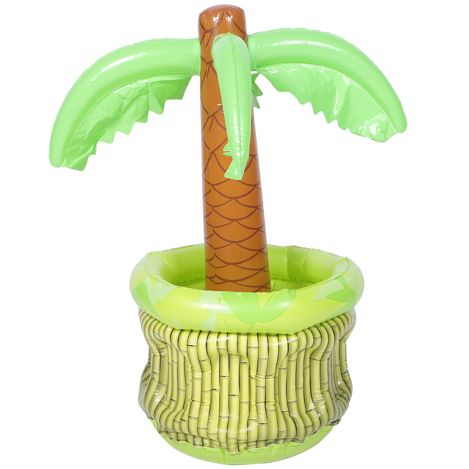 Inflatable Coconut Ice Bucket Palm Tree Cooler PVC Beverage Pool Beer Colorful Cube Container Hawaiian Themed