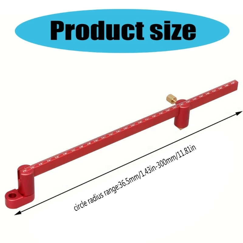 Bussola professionale per lavorazione del legno Scriber Strumento portatile per bussola in alluminio per lavorazione del