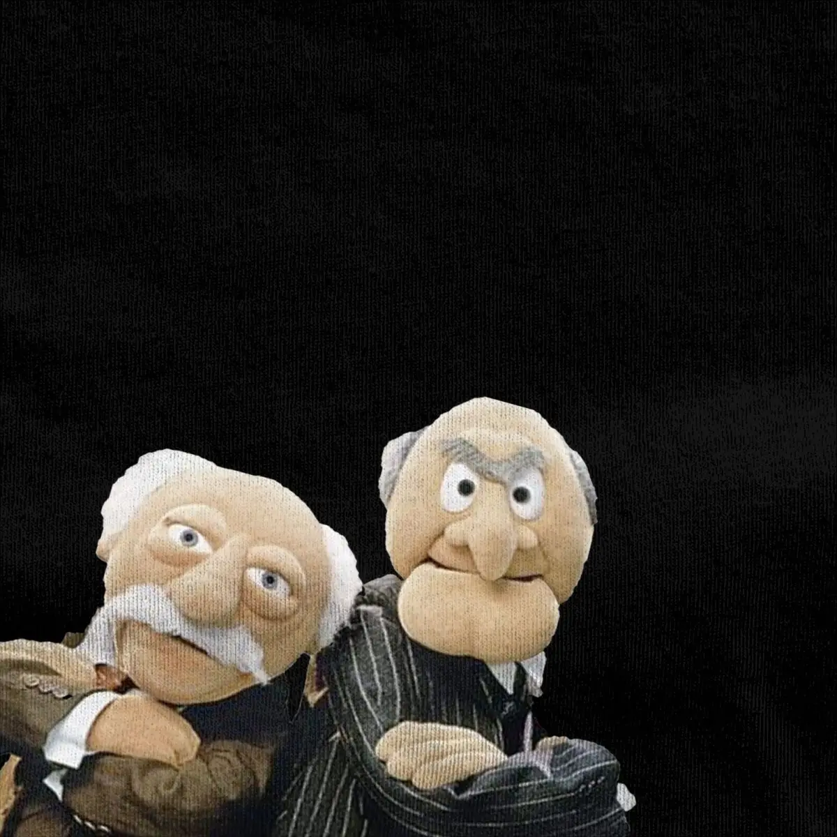 Statler And Waldorf The Muppet Show T Shirt Men Women Cotton Novelty T-Shirts Round Collar Tees Short Sleeve Tops Graphic