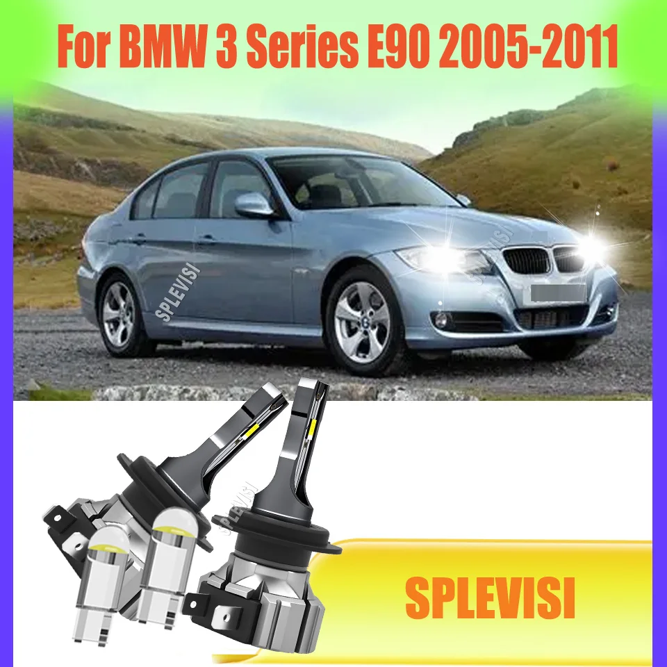 

H7 Auto Car LED Headlight Bulbs High/Low Beam Perfect Beam Pattern For BMW 3 Series E90 2005 2006 2007 2008 2009 2010 2011