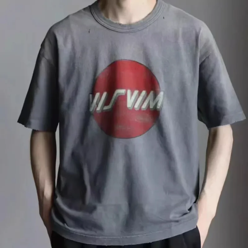 

VISVIM WMV 22AW JUMBO TEE S/S CRASH washed distressed printed Japanese T-shirt