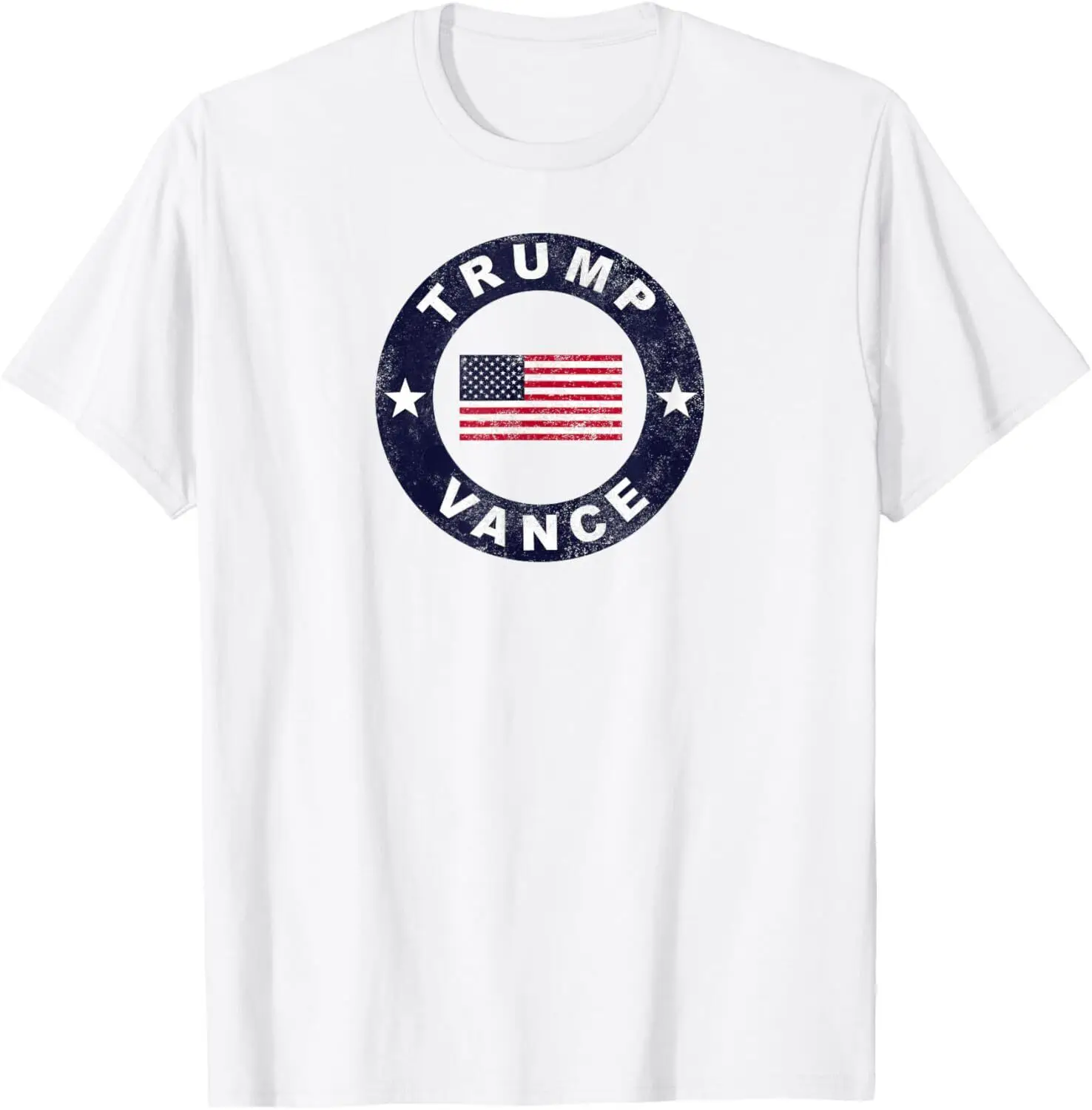 

Trump Vance for President 2024 Circular USA Flag T-Shirt