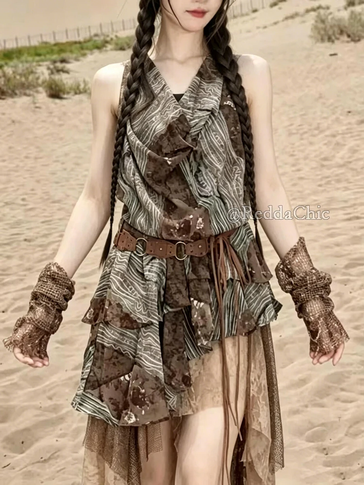 ReddaChic Retro Boho Irregular - Vintage Fashion Ai 评论和价格