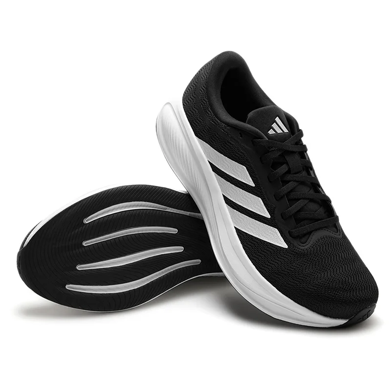 Adidas 2026s New Black White Breathable Mesh Running Shoes Comfortable Casual Athletic Sneakers KJ1736 100% Authentic