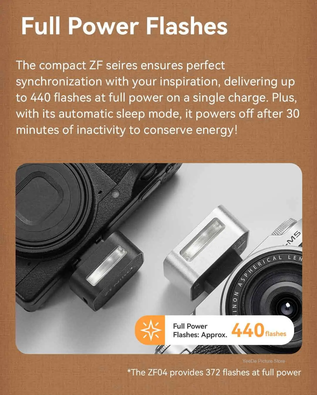 ZENIKO ZF04 ZF08 فلاش ريترو صغير عالمي الحذاء الساخن كاميرا ضوء فلاش ل فوجي XT5 X100 XM5 سوني ZVE10 A7M4 نيكون Z30 كانون R8