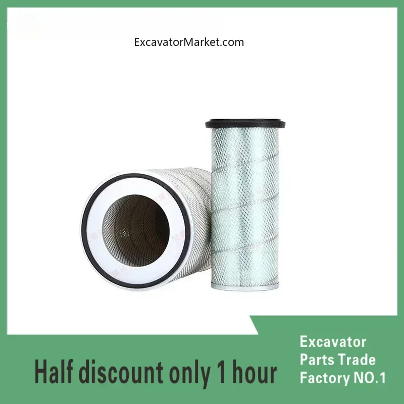 Excavator Accessories Air filter P182046P119373 is suitable for Hitachi EX400 PC220AF424MAF820M4146898