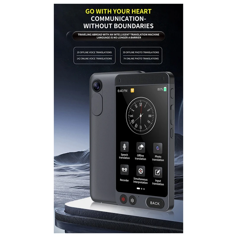 D21 Smart AI Voice Photo Translator Device Online Offline Real Time 142 Languages Translation Equipment Machine