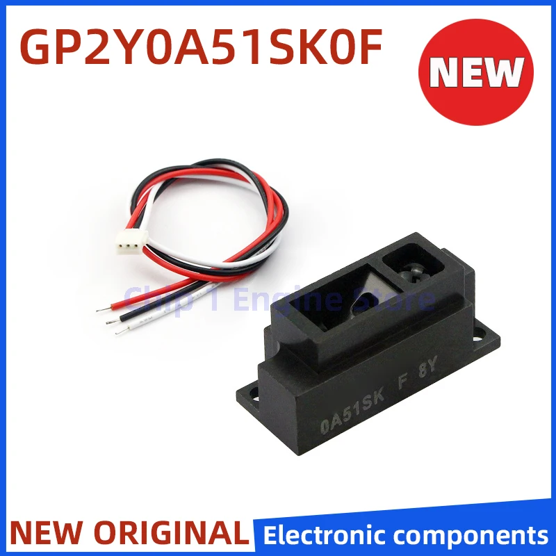 Sensor de distancia GP2Y0A51SK0F 2-15cm 4,5 ~ 5,5 V Módulo de sensor de proximidad infrarrojo Módulo de sensor de distancia analógico infrarrojo IR