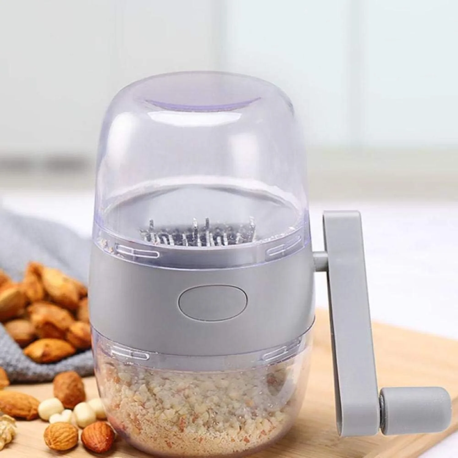 Nut Chopper Grinder, Manual Nut Grinder Multifunctional Dried Fruit Crusher Peanut Masher Nut Chopper Peanut Grinding Device for