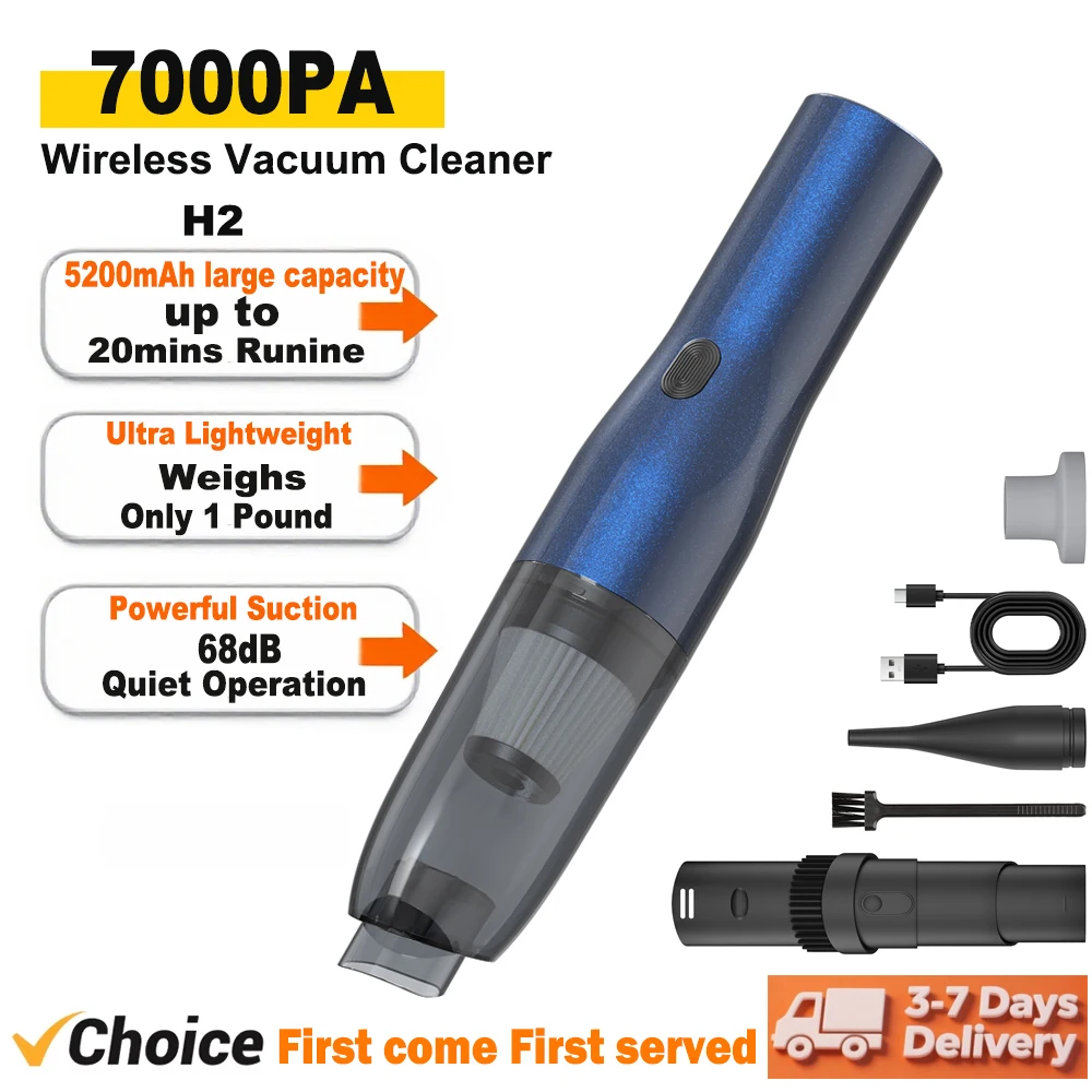 

INSE H2 Ручной беспроводной пылесос 3-в-1 Портативный беспроводной автомобильный пылесос 5200 мАч аккумулятор Быстрая зарядка для автомобиля Домашняя шерсть домашних животных