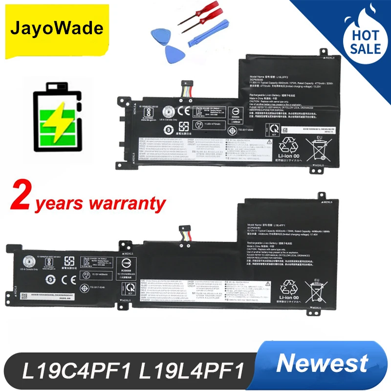 

L19C4PF1 L19L4PF1 Battery For Lenovo Ideapad 5-15IIL05 XiaoXinAir 15 15ARE 15IIL 15ITL Air 15 15ARE 15ALC 70Wh L19C4PF1 L19L4PF1