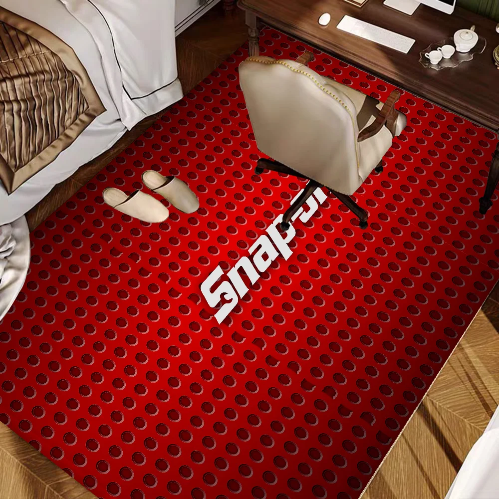 S-Snap O-On Logo Door Mat Cheaper Anti-slip Modern Living Room Balcony Printed Bedside Mats