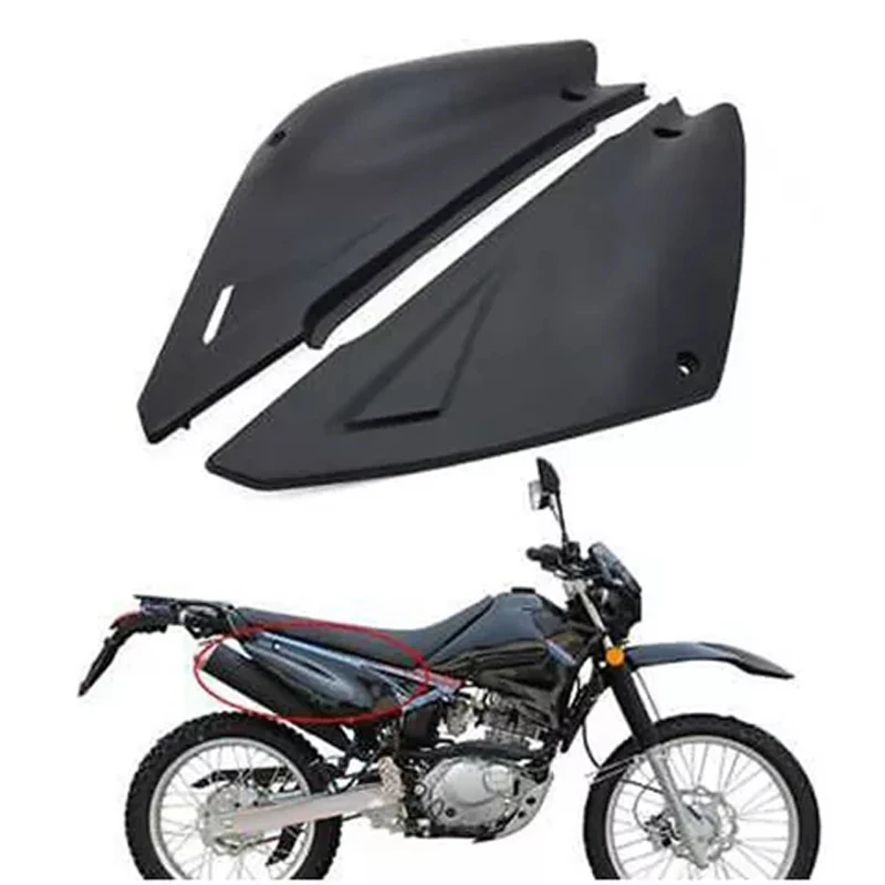 Motorcycle Side Covers for Suzuki Qingqi Haojue GS200 GXT200 QM200GY Motocross Dirt-Bike Matte Black Plastic Body Protect Panels