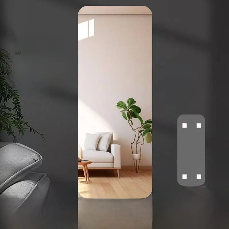アクリル製ソフトミラー、粘着式ワードローブ全身鏡、家庭用試着鏡、クローゼットミラー、ポータブルeupミラー