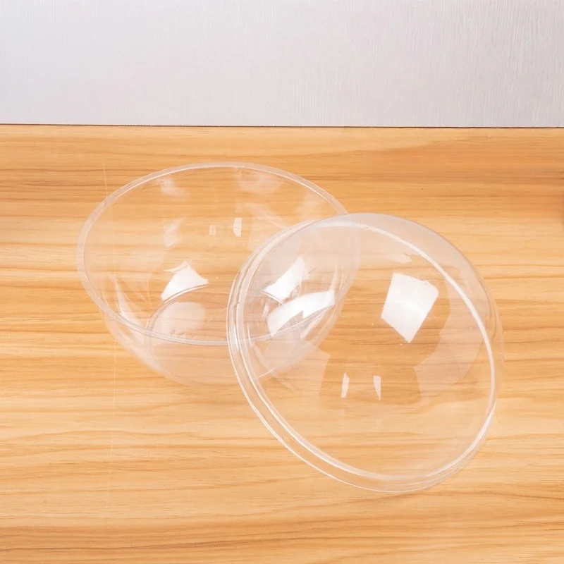 5/10 قطعة كرات صندوق الحلوى الشفافة مع غطاء ورقي محمول علب هدايا الشوكولاتة البلاستيكية للأطفال حفلة عيد ميلاد الطفل دش ديكور