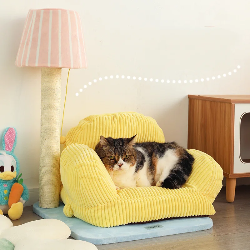 

Multifunctional Cat's Nest Climbing Frame Household Pet Sofa Beds Living Room Cat Beds Mat Warm Soft Pet Sofa Nest Pet Supplies