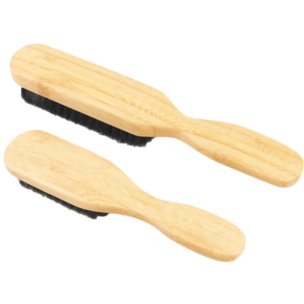 

Набор из 2 эргономичных щеток для бороды: инструмент для укладки и очистки, щетка для удаления остатков масла и волос, принадлежности для парикмахерских и салонов красоты