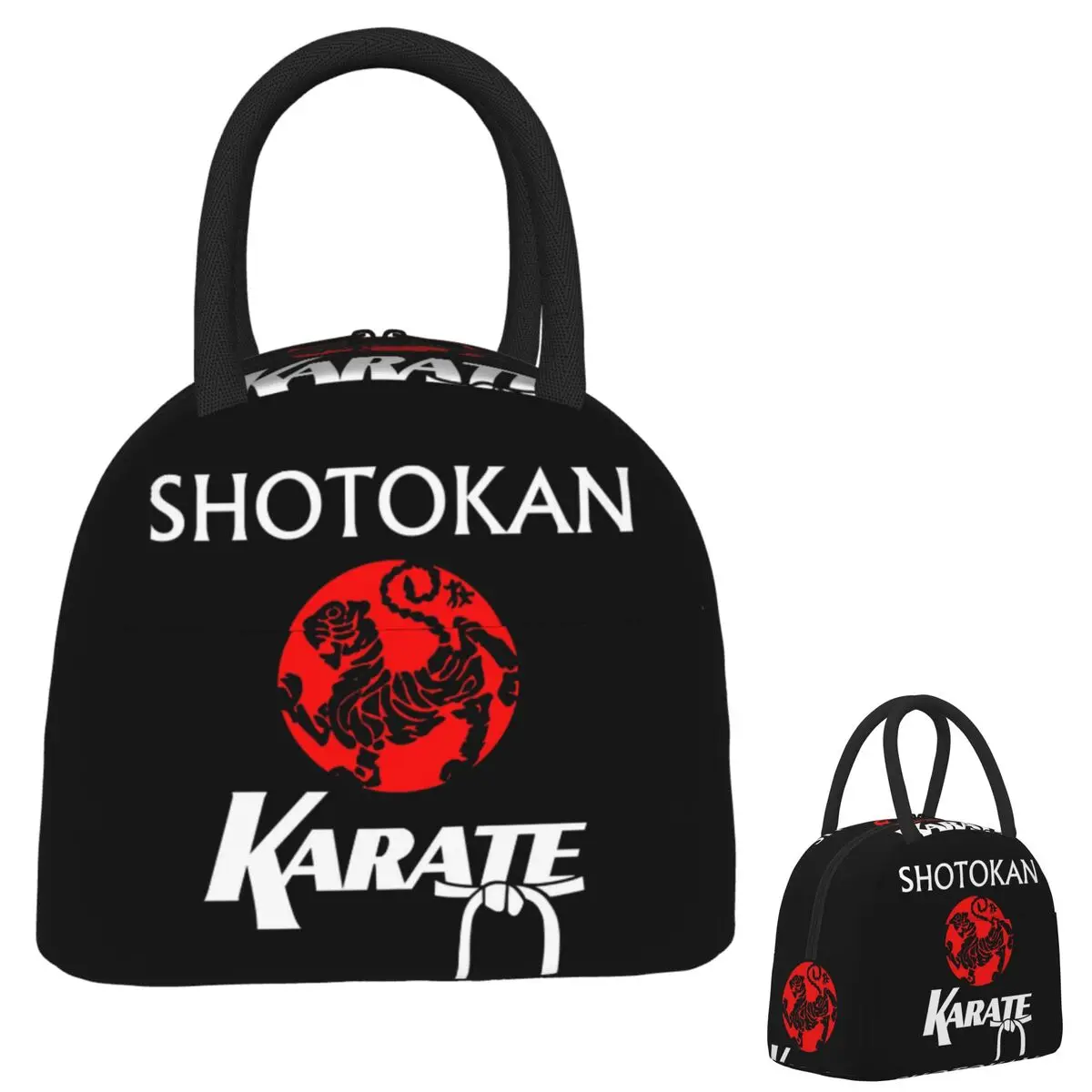 

Изолированная сумка для обеда Shotokan Karate для женщин и детей, портативные коробки для еды, термосумка для обеда