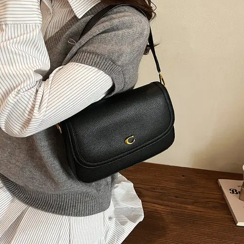 Women's Luxury Leather Fashion Classic Crossbody Bag Elegant Designer Shoulder Tote Handbag For Daily Chic Outfits