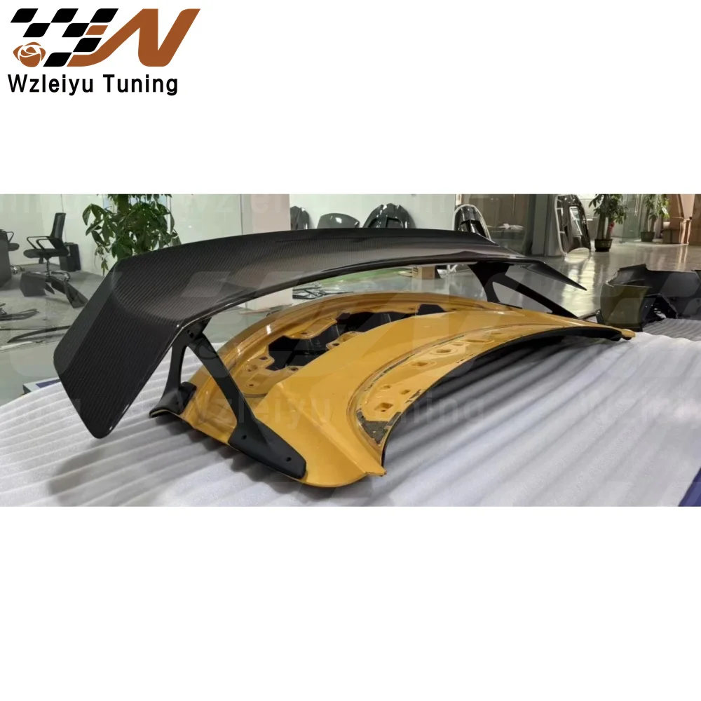 New Style Dry Carbon Fiber Rear Trunk Spoiler Wing Fit For Lexus LC500 LC500H 18-19 High Quality Fitment