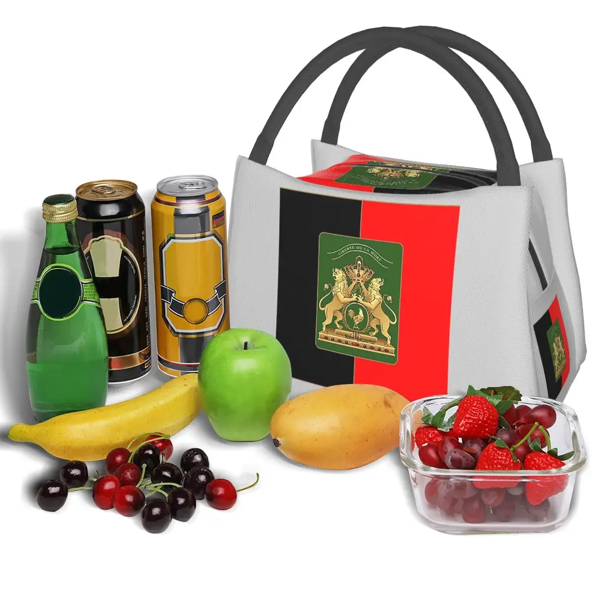 علم الاستقلال الهايتي أكياس الغداء معزول بينتو صندوق المحمولة حقيبة الغداء نزهة أكياس برودة حقيبة حرارية للمرأة فتاة العمل