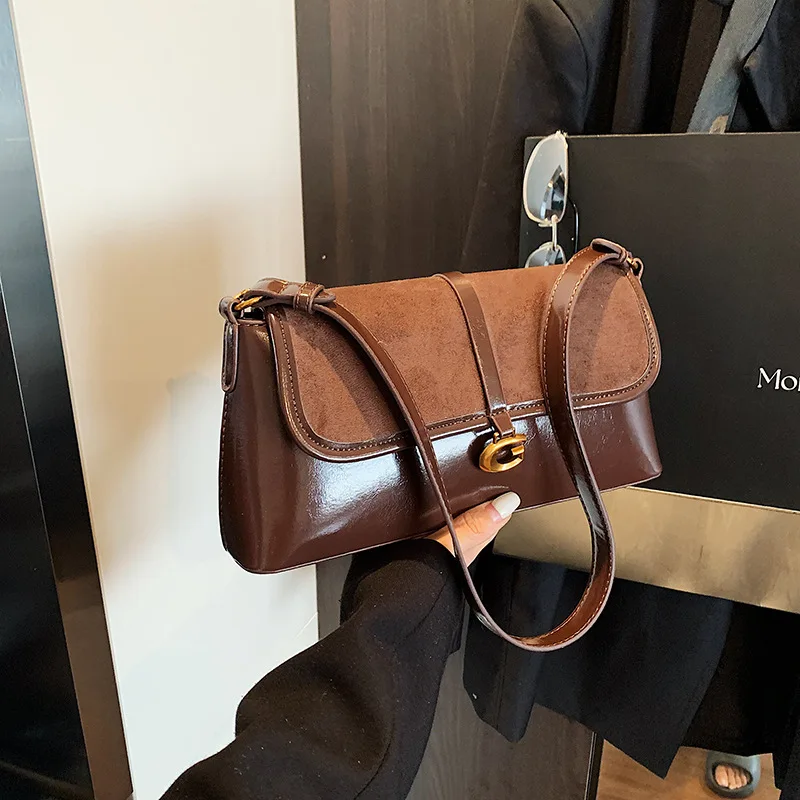 

2025 Retro Minimalist Square Bag - Crossbody/Shoulder Purse, Small Handheld Tote with Detachable Strap, Vintage & Modern Design