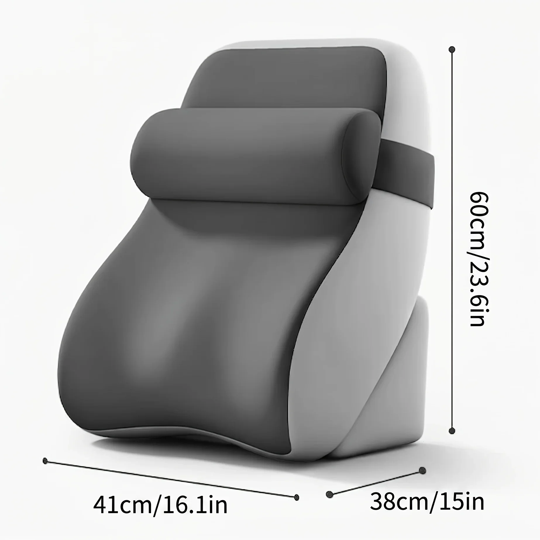 Adjustable Memory Foam Bed Wedge Pillow Set - Leg Elevation Pillow for Sleeping Reading Lounging, Multi-Angle Detachable Incline