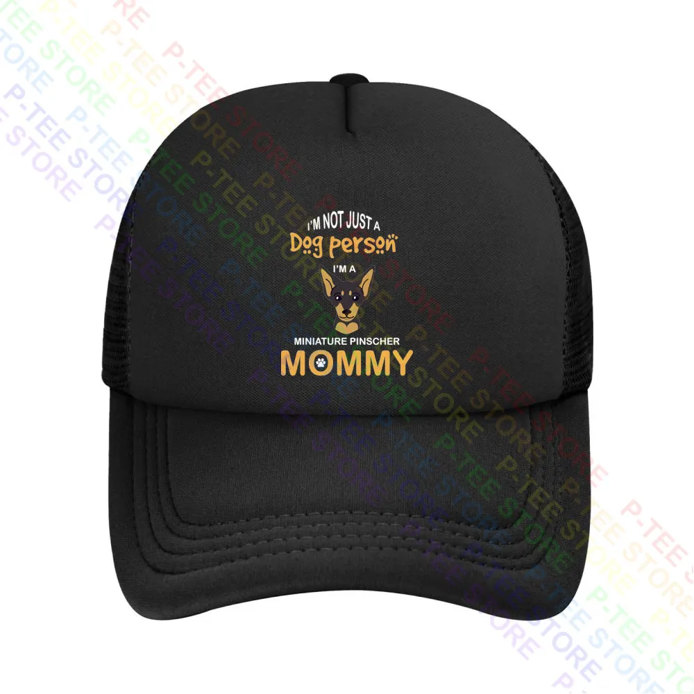 Miniature Pinscher Min Pin Mom Dog Mommy Baseball Cap Snapback Caps Knitted Bucket Hat