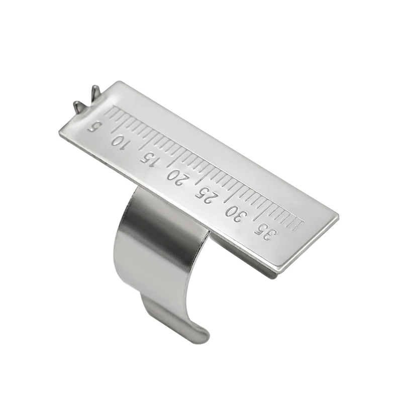 1pc Dental Endo Finger Rulers Measure Endodontic Stainless Steel Measure Scale Dentist Medical Tool