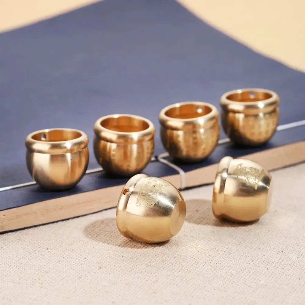 Feng Shui Wealth Brass Cornucopia Baifu Rice Cylinder Desktop Ashtray Study Small Ornament Gift Home Decoration