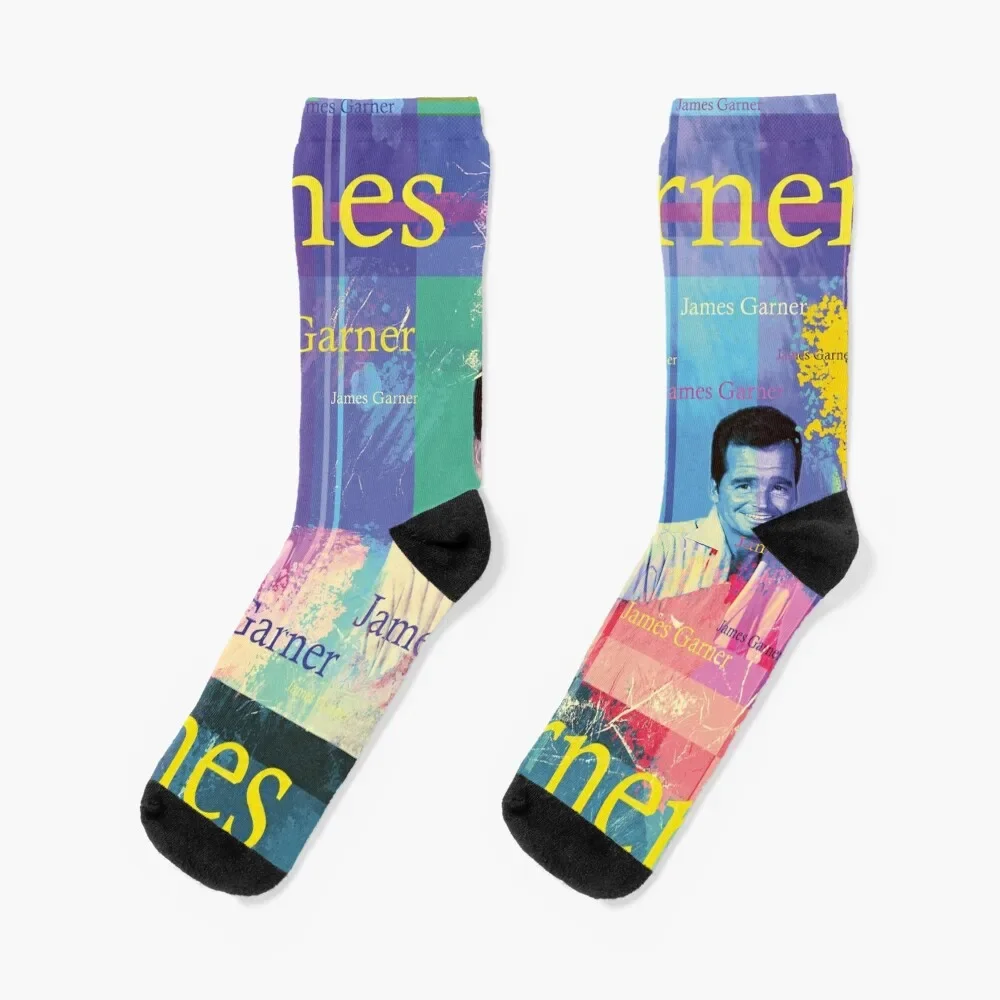 nostalgic retro portrait of American actor James Garner Socks Heating sock Hiking boots Boy Socks Women's