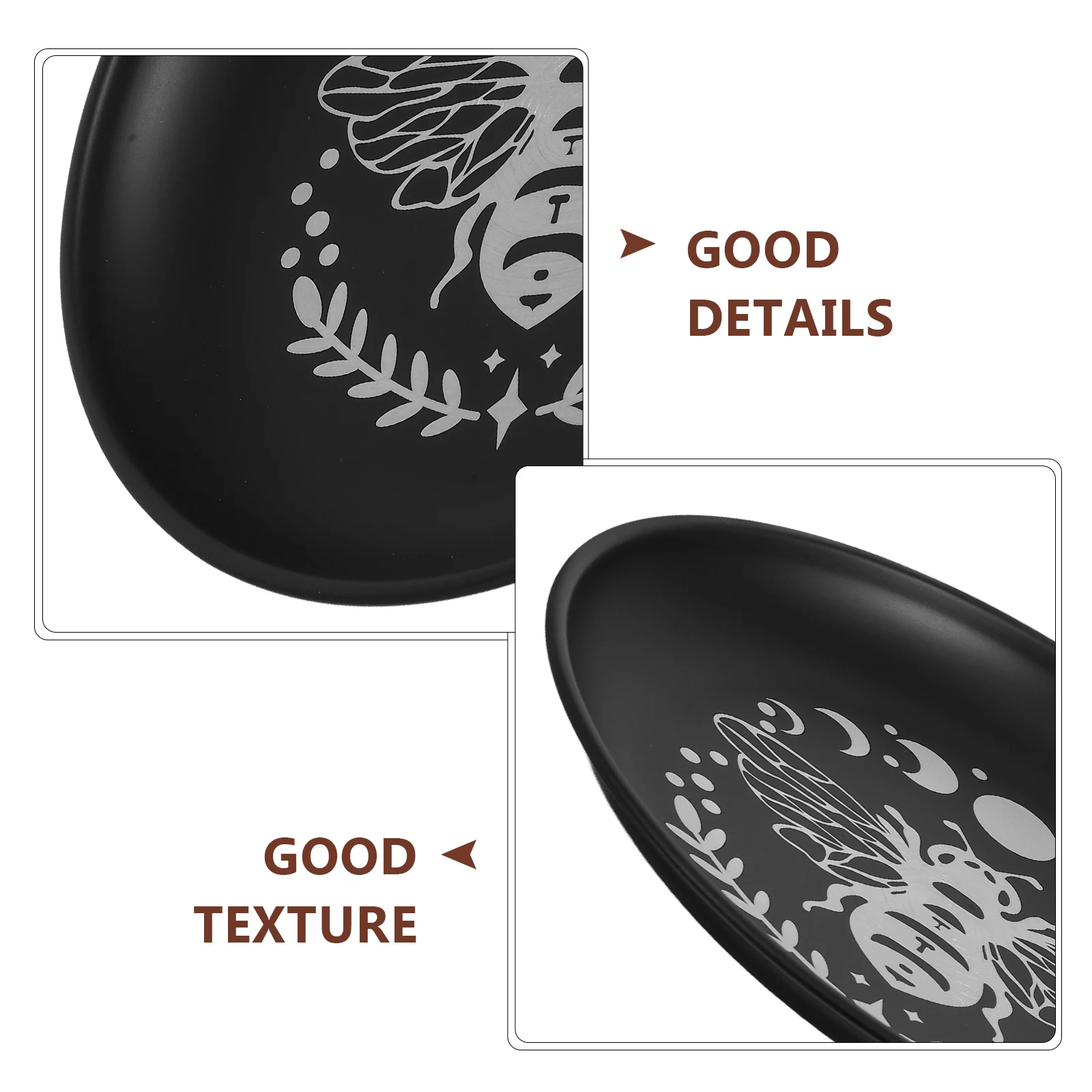 

Stainless Steel Altar Plate Tray Decorative Tealight Holder Crystal Jewelry Storage Tray Round Polished Gift