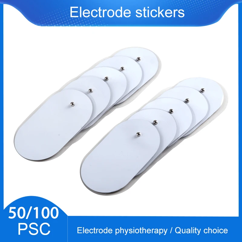 

50/100PCS Silicone Gel Tens Units Electrode Replacement Pad Acupuncture Digital Therapy Machine Slimming Electric Body Massager