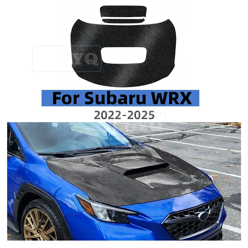

for Subaru WRX 2022 2023 2024 2025 Car Hood Roof Paint Protection Film Gloss Black Carbon Pattern Anti-Scratch TPU Sticker