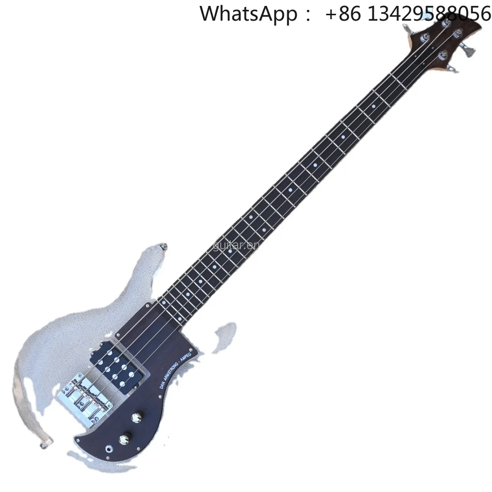 Flyoung High Quality Acrylic Electric Guitar 4 Strings Acrylic Bass Rosewood Pickguard Bass