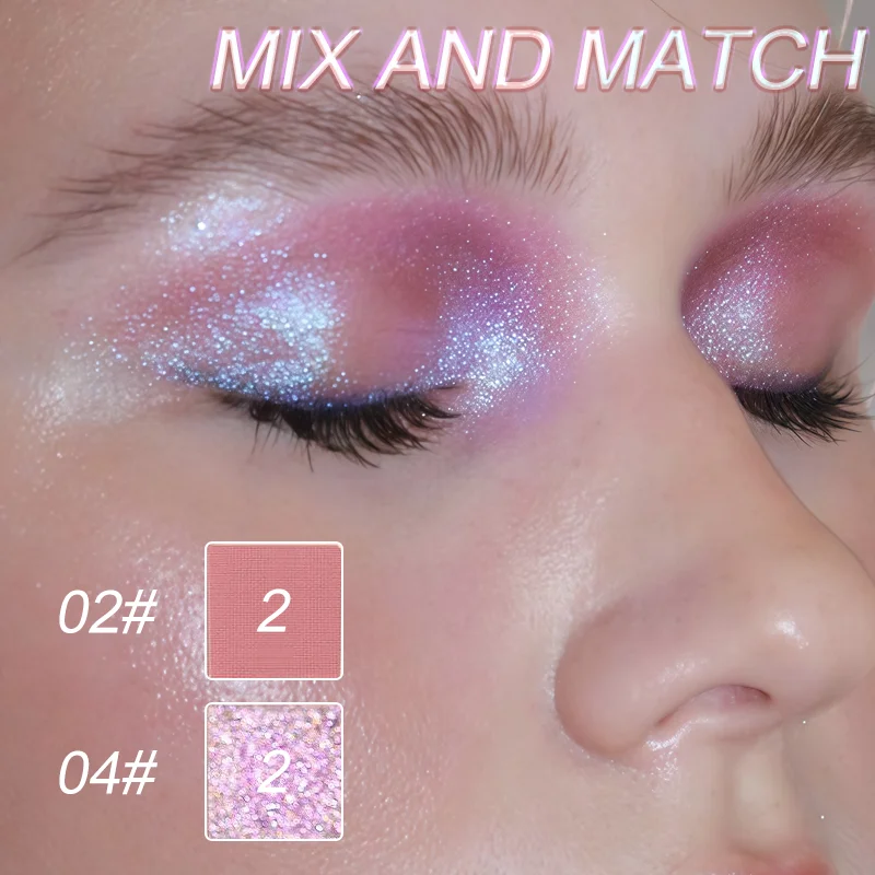 4-kleuren Chameleon oogschaduw make-uppalet - matte, satijnen en glanzende afwerking, waterdicht en zweetbestendig, perfect voor dagelijks gebruik