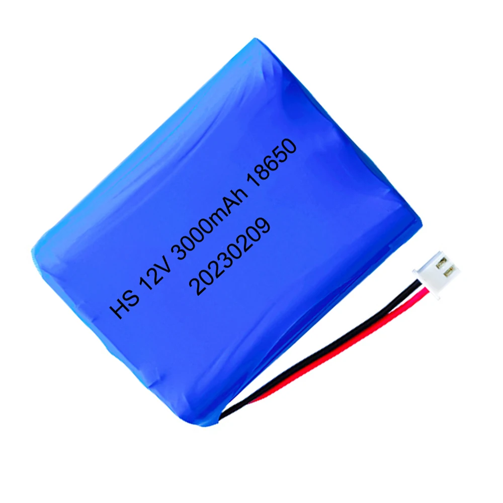 lithium-ion Battery 12V 18650 3000mAh pack Monitor CCTV Camera battery 12.6 V 11.1V rechargable 18650 battery