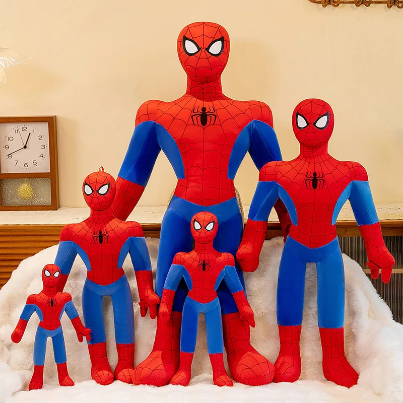 40CM Spiderman Plush Toy Spider Man Anime Figures Plushies Spider-Man Soft Stuffed Cartoon Pillow Home Decoration Kid Gift