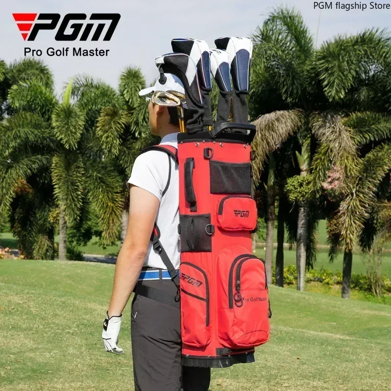 PGM Golf Bag Backpack Club Bag 2kg Ultra-light and Portable Fixed Plug Port Waterproof Golf Bag QB144