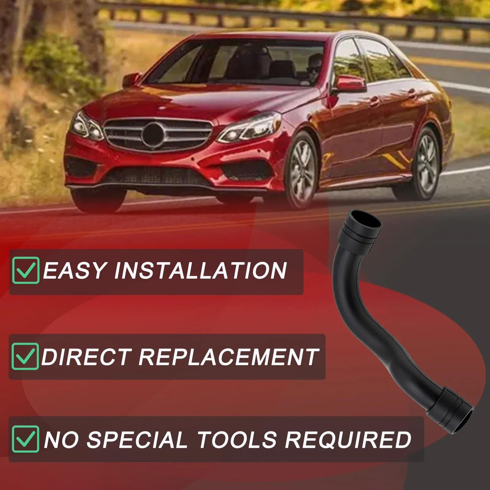 

Трубка/шланг турбонагнетателя ZOOMKEY для Mercedes W204 C180/C250 10-13 2710901629 271 090 16 29，2710901629