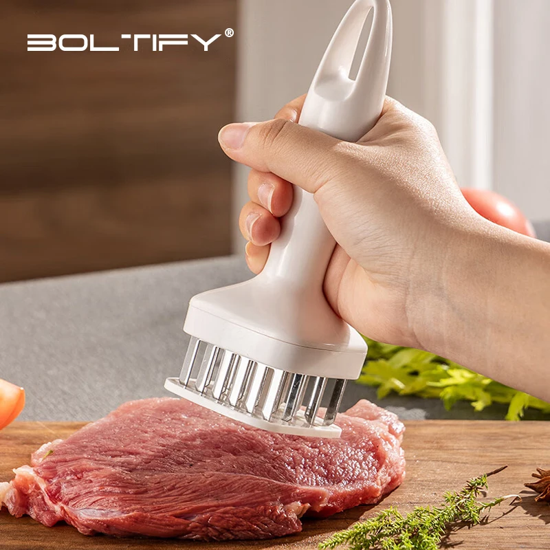 

Automatic Rebound Meat Tenderizer Needle 24 Steel Needles Stainless Steel Needle Point Meat Tenderizer Hammer Square Bottom